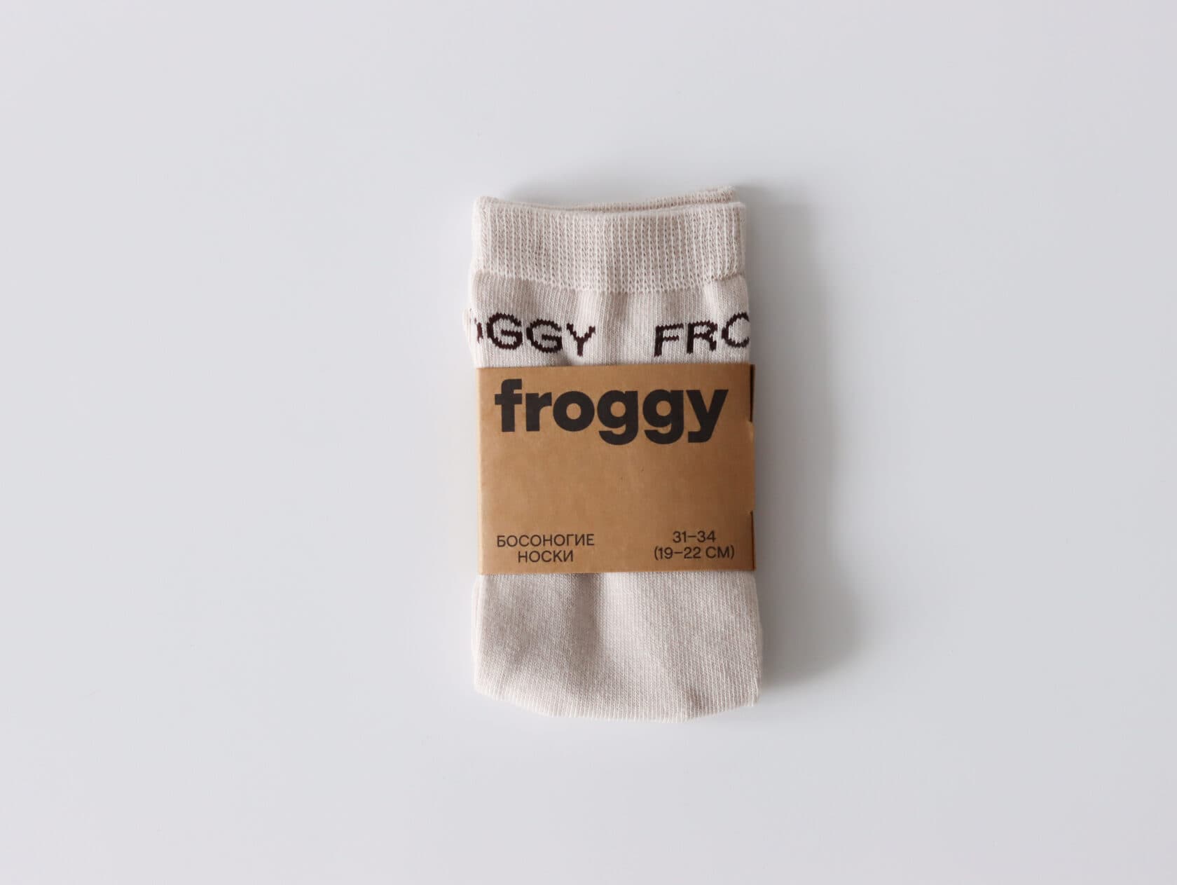 Носки froggy хлопок (бежевый) 1 пара